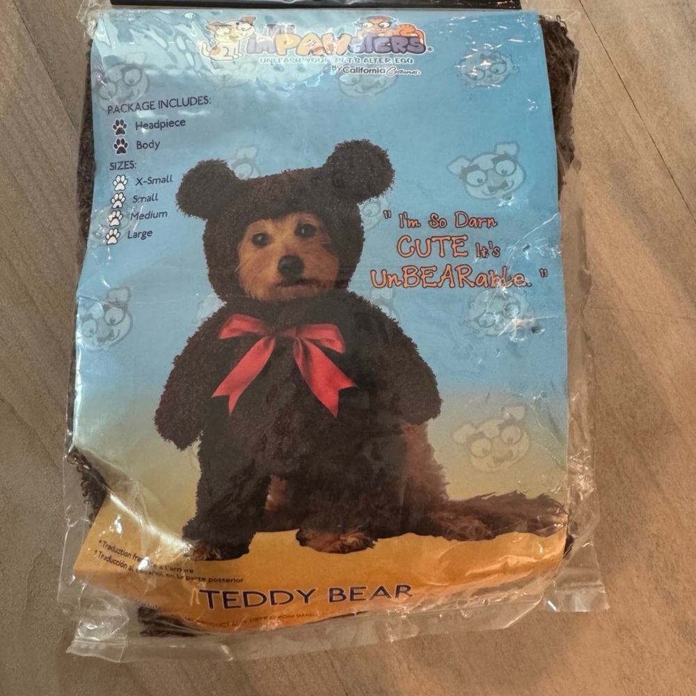 Dog or Cat Teddy Bear Halloween costume size small